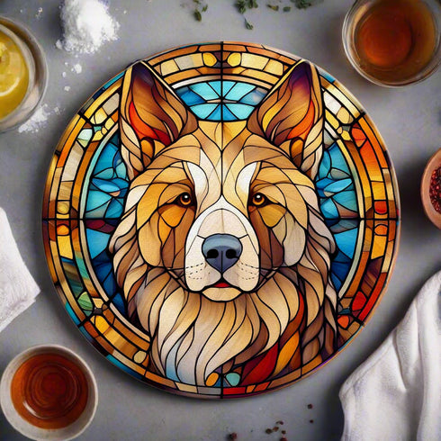Akita Circular Glass Suncatcher Worktop Saver